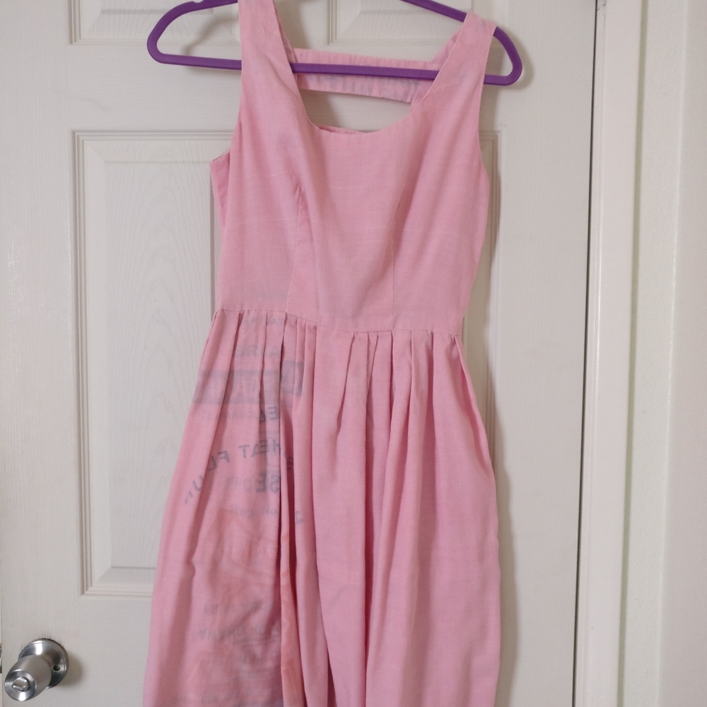 Ghana made of flour sack modcloth dress